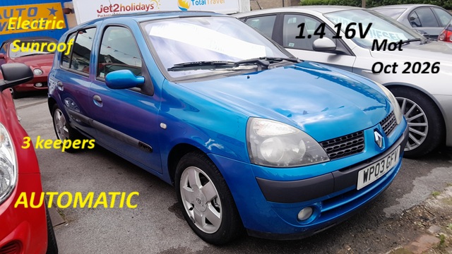Renault-Clio 1.4 16V 5 door -AUTOMATIC 3keepers 